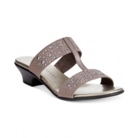 Karen Scott Eddina Embellished Slide Sandals, Only at Macy's Women's Shoes