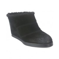 Tahari Spencer Faux Fur-Lined Wedge Mules Women's Shoes