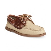 Sperry A/O 3-Eye Padded Canvas Boat Shoes Men's Shoes