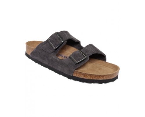 Birkenstock Arizona Velvet Suede Soft Footbed Sandals Men's Shoes