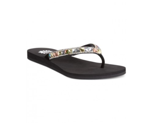 Yellow Box Jubilee Jeweled Thong Sandals Women's Shoes