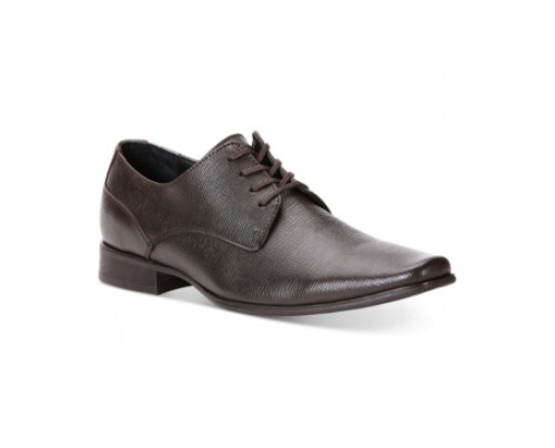 Calvin Klein Brodie Epi Textured Leather Oxfords Men's Shoes