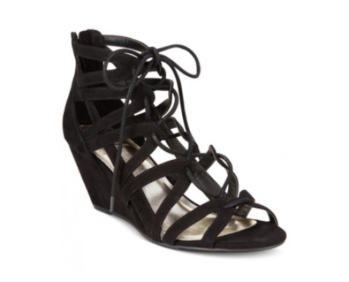 Material Girl Hera Demi Wedge Gladiator Sandals, Only at Macy's Women's Shoes