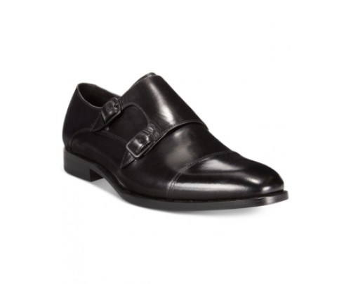 Kenneth Cole Rack Em-Up Cap Toe Double Monk Loafers Men's Shoes