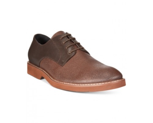 Alfani Glen Mixed Material Plain Toe Derby Oxfords, Only at Macy's Men's Shoes