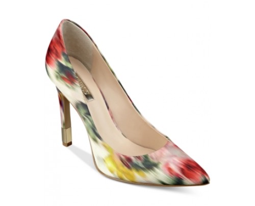 Guess Babbitta Pointed-Toe Floral-Print Pumps Women's Shoes
