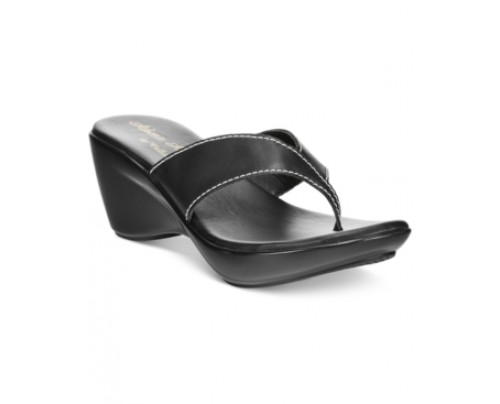 Athena Alexander by Callisto Abby Thong Wedge Sandals Women's Shoes