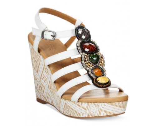 Dolce by Mojo Moxy Corona Platform Wedge Sandals Women's Shoes