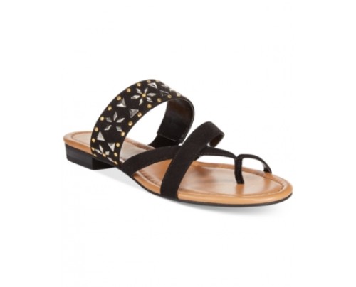 Style & Co. Behati Embellished Flat Sandals, Only at Macy's Women's Shoes